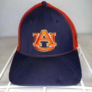 Men's New Era Navy Auburn Tigers Evergreen Neo 39THIRTY Flex Hat Small-Medium
